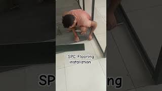 Spc flooring installation Chennai shortvideo funny subscribe sharmaentertainment256 [upl. by Hanan524]