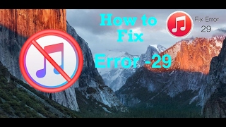 NEW FIX ERROR 29 ITUNES [upl. by Lindley883]