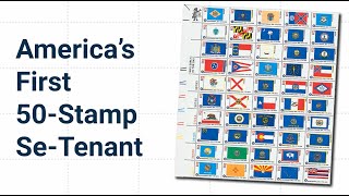 America’s First 50Stamp SeTenant [upl. by Ahsinned]