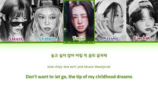 LE SSERAFIM Crazier Lyrics 르세라핌 Crazier 가사 Color Coded Lyrics [upl. by Nosrac]