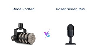 Rode PodMic vs Razer Seiren Mini  Microphone Comparison [upl. by Odlavso]