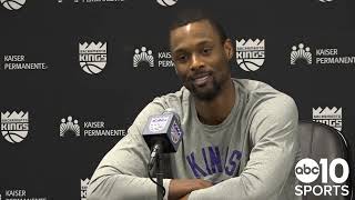 Harrison Barnes reacts to Kings trade sending Tyrese Haliburton to Pacers for Domantas Sabonis [upl. by Eniluqcaj]