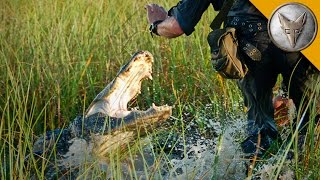 CLOSE CALL Alligator Attacks Cameraman [upl. by Adon833]