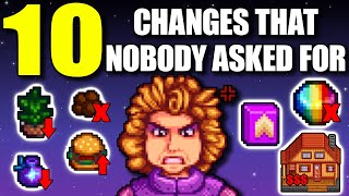 10 Changes No one asked for  Stardew valley 16 [upl. by Adimra]