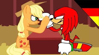 Knuckles VS Applejack German Fandub [upl. by Tabatha903]