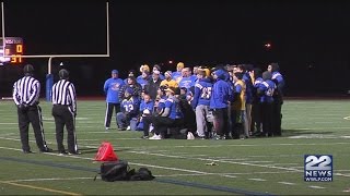 Chicopee Comp High School alumni football game honored Kyle Chapdelaine [upl. by Harpole]