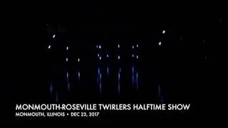 MonmouthRoseville High School Twirlers Holiday Halftime Show [upl. by Sanbo]