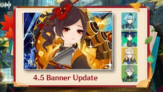 Major Speculative Update To Genshin 45 Banner Characters  Triple Banners [upl. by Nich]