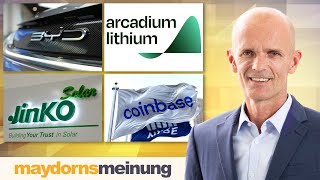 maydornsmeinung Bitcoin Coinbase MicroStrategy BYD Tesla JinkoSolar Lithium Freyr [upl. by Dacey]