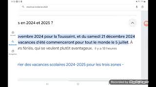 Rentrée Scolaire 2024 🏫🚸🎒 2025 École Primaire et Vacances Scolaires [upl. by Eilama185]