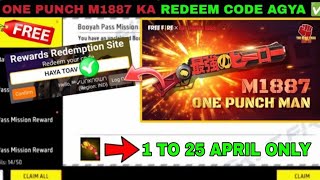 FREE FIRE REDEEM CODE TODAY 20 APRIL REDEEM CODE FREE FIRE  FF REDEEM CODE TODAY 20 APRIL [upl. by Mayram]