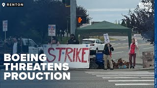 Boeing strike threatens production as workers demand respect and fair wages [upl. by Huber595]