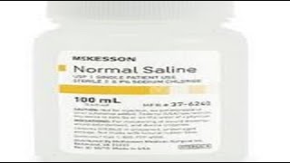 نورمال سلاين حقن محلول Normal saline Injection [upl. by Chuah]