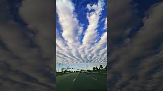 Clouds patterns Altostratus undulatus clouds wavelike clouds [upl. by Maximilien]