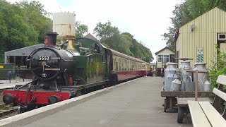 A Ride On The Bodmin amp Wenford Steam Railway Ft Newly Restored 5552  190823 [upl. by Ammon965]