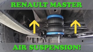 AIR SUSPENSION INSTALL  VAN CONVERSION  RENAULT MASTER  MOVANO  ZAWIESZENIE PNEUMATYCZNE [upl. by Aihsekel]