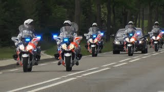 Memorial Day 2018 Margraten  Marechaussee en politiebegeleidingen [upl. by Judsen445]