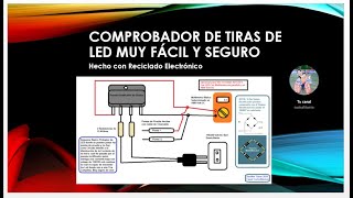 Comprobador de Tiras de LED Seguro y Fácil de hacer y algo Más [upl. by Gisele]