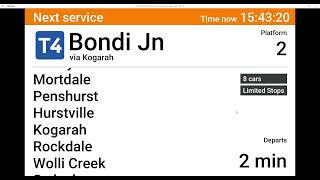 Vlog 18 T4 Eastern Suburbs amp Illawarra Line Cronulla to Bondi Junction via Kogarah [upl. by Ecniuq578]