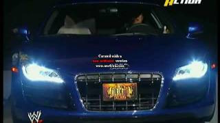 Alberto Del Rios entrance in a 160000 Audi R8 Sports Car [upl. by Nanyk]