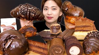 🍫Chocolate dessert😍초코 충전 100완료 초콜릿 디저트 총집합❤WafersMacaronCroissantCakeTartMukbang [upl. by Seerdi491]