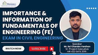 Importance amp Information About FE Exam  Civil Engineering [upl. by Trueblood]