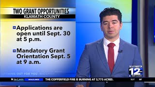 Two grant opportunities in Klamath County [upl. by Atikim]