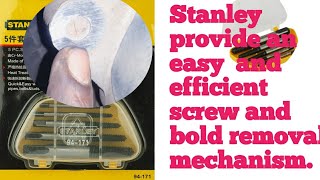 STANLEY screw extractor set provide an easy and efficient screw and bolt remover CHARLESMOTORS [upl. by Nerual]