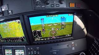 PFD view G3000  Flight levels to Landing [upl. by Florinda]