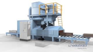 Wheelabrator Roller Conveyor Blast Machine [upl. by Livesay]