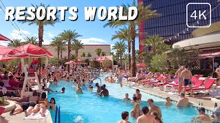 Resorts World Pools  Las Vegas 4K [upl. by Calisa]