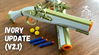 Ivory Update Flintlock Nerf Blaster V21 [upl. by Surbeck820]