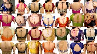 😱 Stunning Back Neck Blouse Designs Elevate Your Ethnic Style in 2024 [upl. by Ariaet994]