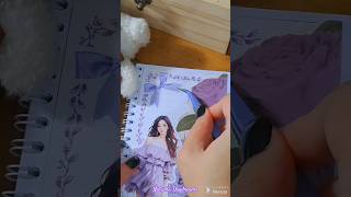 Calm Purple  Journal Request scrapbookingideas creativity foryou asmrjournal [upl. by Joo]