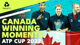 Team Canadas Championship Point Trophy Lift amp Speeches  ATP Cup 2022 Final [upl. by Lurie]