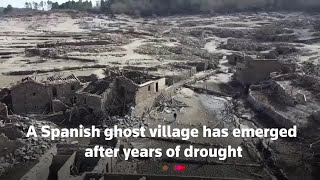 Spanish ghost village emerges after drought [upl. by Honna]