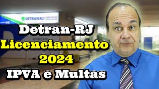 Detran RJ Licenciamento 2024 IPVA e Multas [upl. by Atalayah]