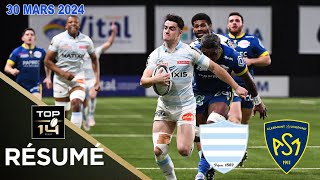 TOP 14  J20  Résumé partie complète Racing 92 vs ASM Clermont  Saison 20232024 [upl. by Eitsim]