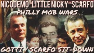 Mafia Boss Nicodemo Little Nicky Scarfo The Philly Mob War  John Gotti  Nicky Scarfo SitDown [upl. by Anelrac]