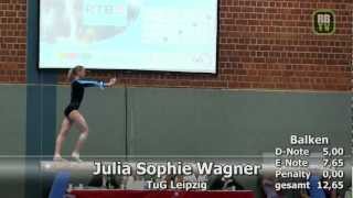 Julia Sophie Wagner  Pre Olympic Youth Cup 2012  Kunstturnen  AK 1415 [upl. by Karrah318]