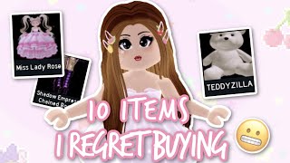 10 Items I REGRET Buying In Royale High [upl. by Maude]