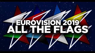 Eurovision 2019  All The Logo Flags Download [upl. by Emmy]