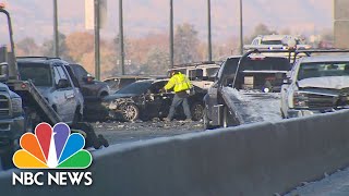 Massive 100Car Pileup Shuts Down Colorado Highway [upl. by Mika]