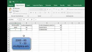 Dicas de Excel  Regra de três  Exemplo prático [upl. by Rramahs]