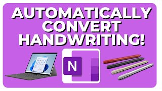 How To Automatically Convert Handwriting To Text in OneNote [upl. by Agon]