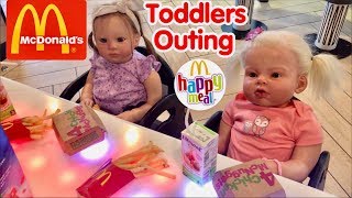 Reborn Toddler outing to McDonald’s for Happy Meals and Play Gym [upl. by Irme361]