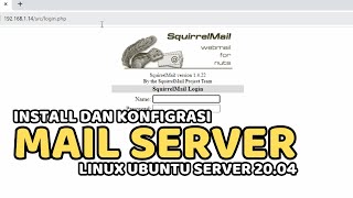 INSTALL MAIL SERVER SQUIRRELMAIL PADA LINUX UBUNTU 2004 [upl. by Emmott]