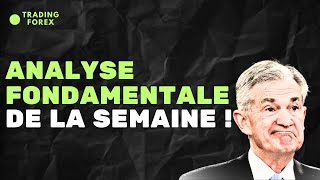 ANALYSE FONDAMENTALE DE LA SEMAINE  QUESTCE QUI NOUS ATTEND  TRADING FOREX [upl. by Oramug]