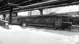 Blizzard of 1947 New York buried in record 26 inch snowstorm after 16 hours of hHD Stock Footage [upl. by Ataynek]