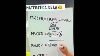 La mejor explicación matemática de la mujer😂😂😂 chistes Humor divertido mujeres problemas [upl. by Lareena]